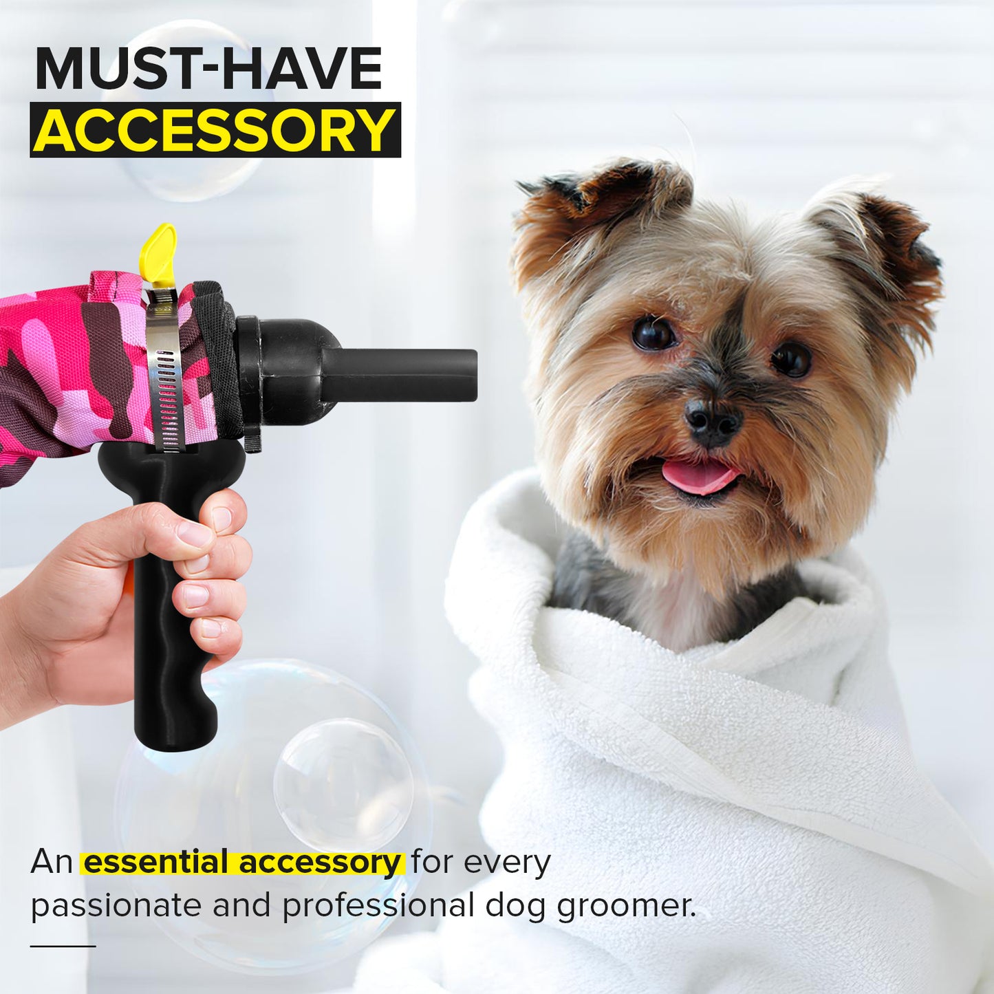 Grip Dryer Handle for Dogs V2 (Updated Design)