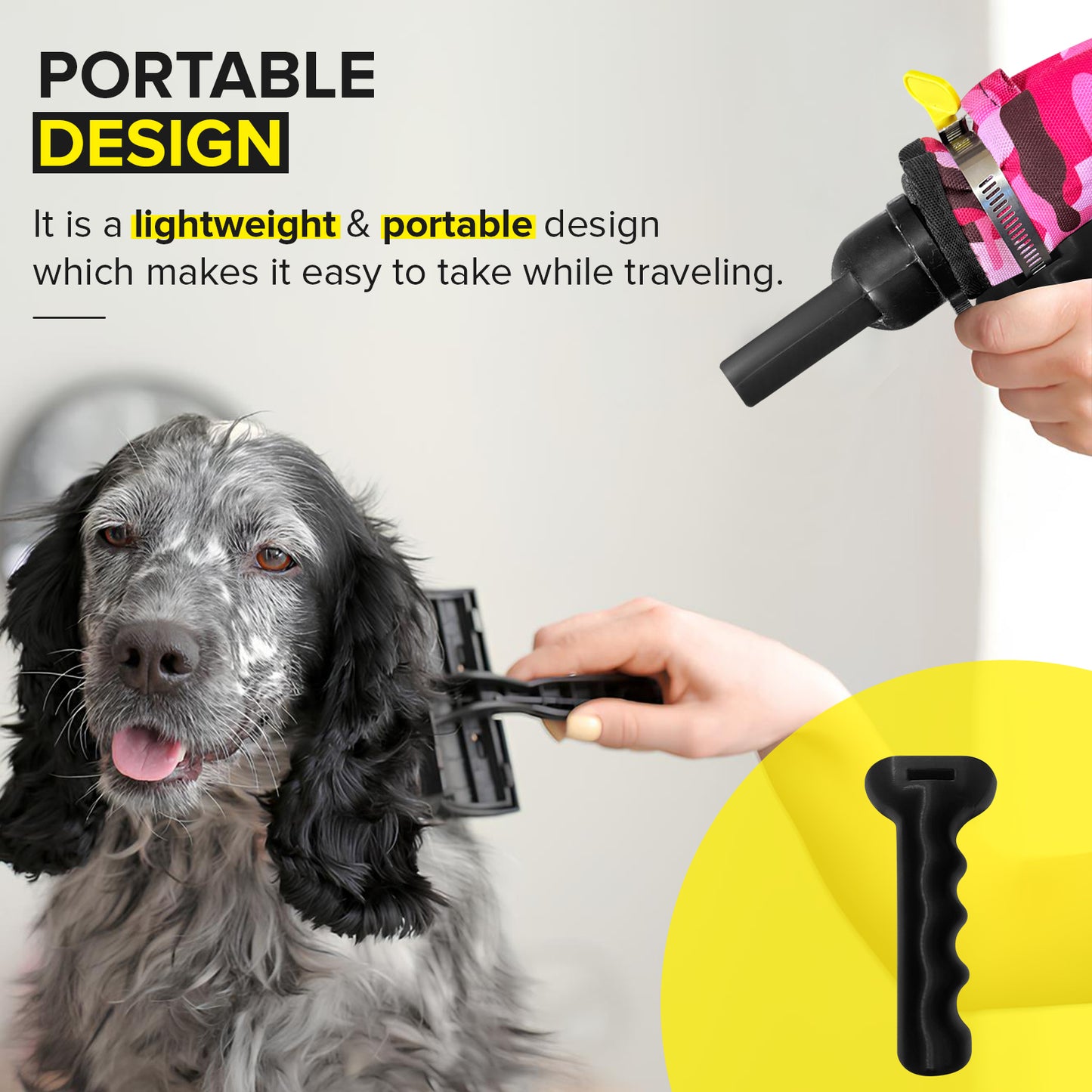 Grip Dryer Handle for Dogs V2 (Updated Design)